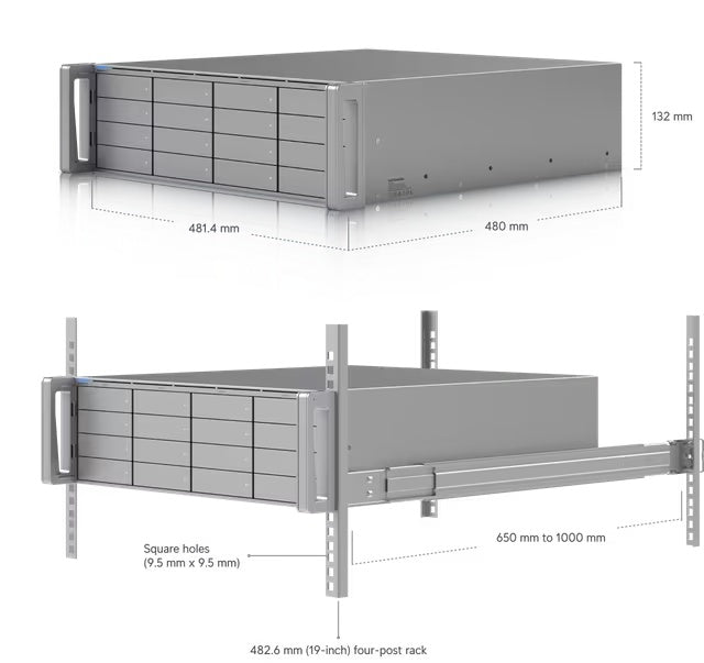 Ubiquiti - Standalone NVR - Networked - Enterprise-grade 3U network vi