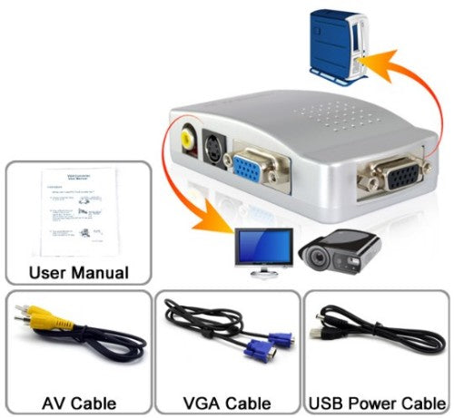 Convertidor de VGA A RCA VS-103, high resolution Video