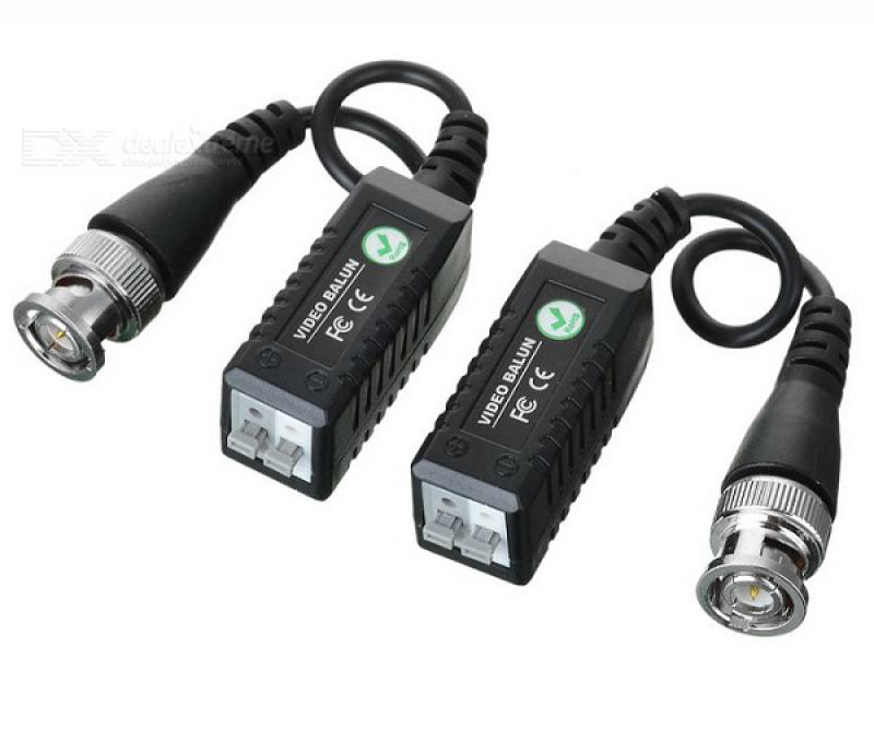 Video balun full HD en Par, conexion a presion