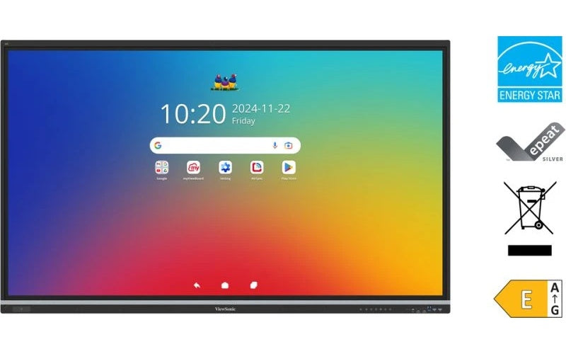 ViewSonic IFP6551 - 65" - 3840 x 2160 - VA - DisplayPort / HDMI / VGA / USB-C / USB - Black - Touchscreen