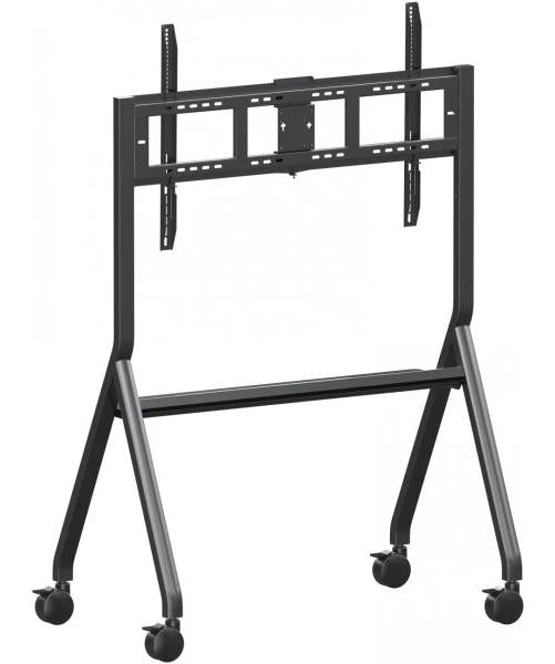 ViewSonic VB-STND-009 - Carrito - para pantalla LCD/panel plano interactivo - carro delgado - ruedas de acero, poliuretano (PU) - tamaño de pantalla: 65"-105" - interfaz de montaje: hasta 1000 x 600 mm