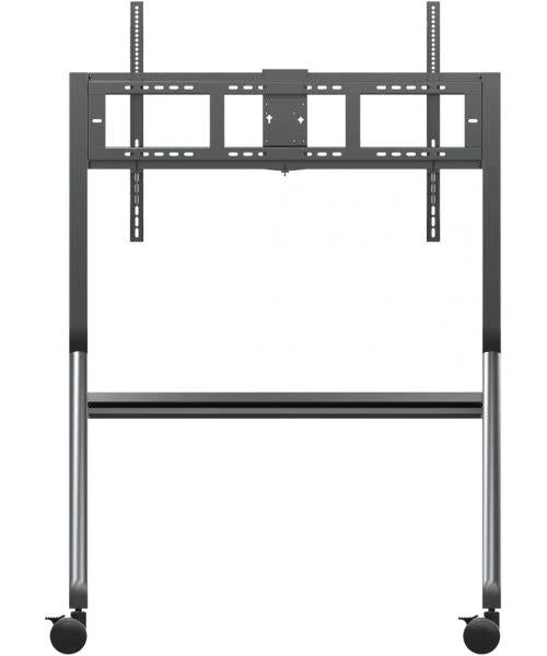 ViewSonic VB-STND-009 - Carrito - para pantalla LCD/panel plano interactivo - carro delgado - ruedas de acero, poliuretano (PU) - tamaño de pantalla: 65"-105" - interfaz de montaje: hasta 1000 x 600 mm