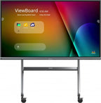 ViewSonic VB-STND-009 - Carrito - para pantalla LCD/panel plano interactivo - carro delgado - ruedas de acero, poliuretano (PU) - tamaño de pantalla: 65"-105" - interfaz de montaje: hasta 1000 x 600 mm