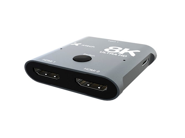 Xtech - 8K HDMI 2-Port Bidirectional Switch - Aluminum Alloy XHA-440