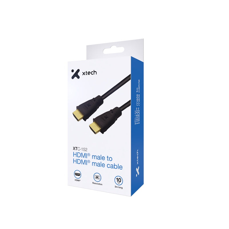 Xtech - Video cable - HDMI male to HDMI - 10ft