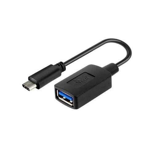 Xtech XTC-515 - Adaptador USB - 24 pin USB-C (M) reversible a USB Tipo A (H) - USB 3.0 - 11.9 cm - negro