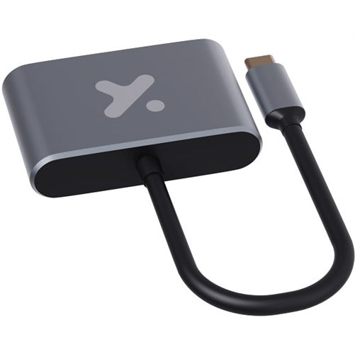 Xtech - Video adapter - USB Type C - HDMI (f) Type C(f) USB 3.0(f) - Aluminum - 3 in one XTC-566