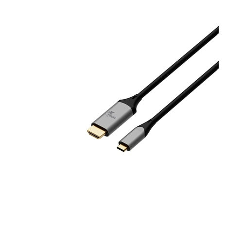 Xtech - USB cable - USB Type C - HDMI - 1.8 m - Black & silver - C male to HDMI male XTC-546