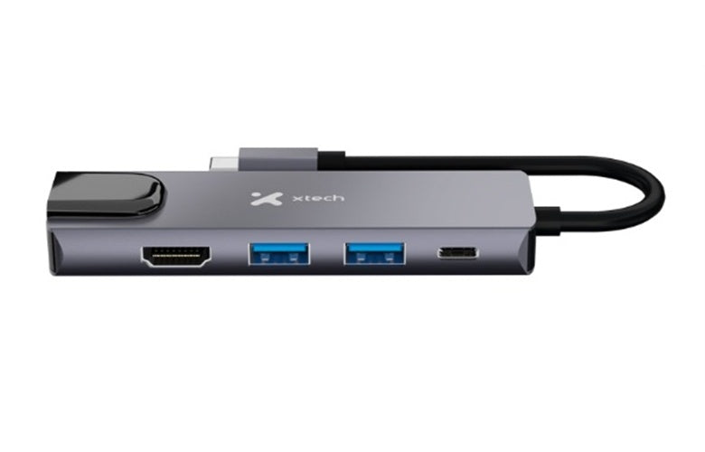 Xtech - Hub - 5 puertos - 5-in-1 USB-C® RJ-45 XTC-5