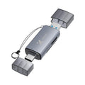Xtech XTC-581 - Card reader - SD / MicroSD - USB 3.0/USB-C - - OTG card reader