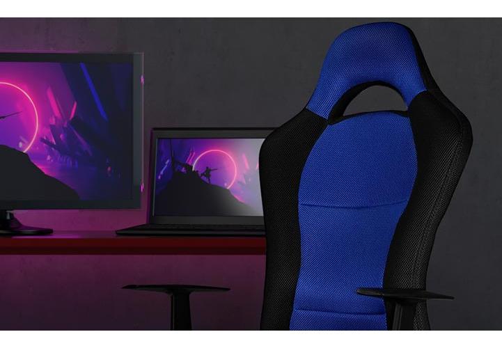 Xtech - Drakon Sport Chair - XTF-EC129 - Gaming - Blue & Black color - Max. weight capacity: 243lb