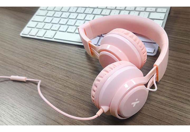 Xtech XTH-355 - Headphones with microphone - Para Tablet / Para Portable electronics / Para Cellular phone - Wired - Cutie for Kids Pink
