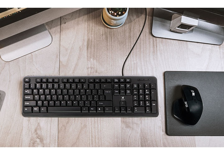 Xtech - Keyboard - Wired - Spanish - USB - Black - Standard XTK-092S