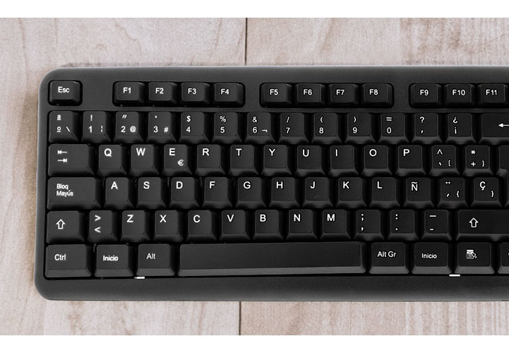 Xtech - Keyboard - Wired - Spanish - USB - Black - Standard XTK-092S