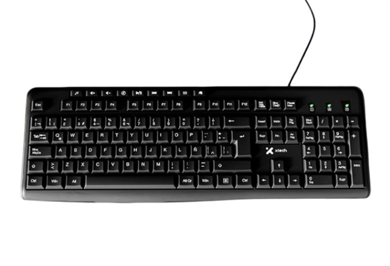 Xtech - Keyboard - Wired - Spanish - USB - Black - Multimedia 9 hotkeys XTK-140S