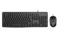 Xtech - Keyboard and mouse set - Wired - Spanish - USB - Black - Multimedia XTK-302S