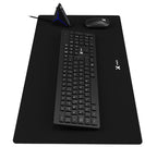 Xtech - MM Keyboard wls, mouse wls, mouse pad XL and USB 3.0 Hub Kit - Spanish - Wireless / Wired - 2.4 GHz / USB - Black - XTK-320S