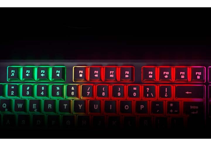 Xtech CHEVALIER XTK-505S - Teclado - retroiluminación - USB - QWERTY - español