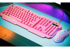 Xtech - Keyboard and mouse set - Wired - Spanish - USB - Pink - Gaming-XTK-540S