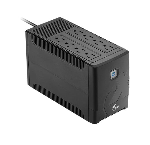 Xtech - Battery backup - Line interactive - 375 Watt - 750 VA - AC 110/120 V - 8 outlets XTP-751
