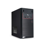 Xtech - Desktop - Micro ATX - All black - pc case 600W ps logo