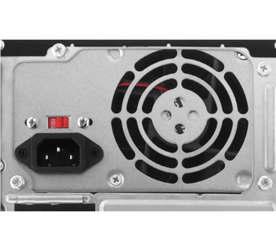 Xtech - Desktop - Micro ATX - All black - pc case 600W ps logo