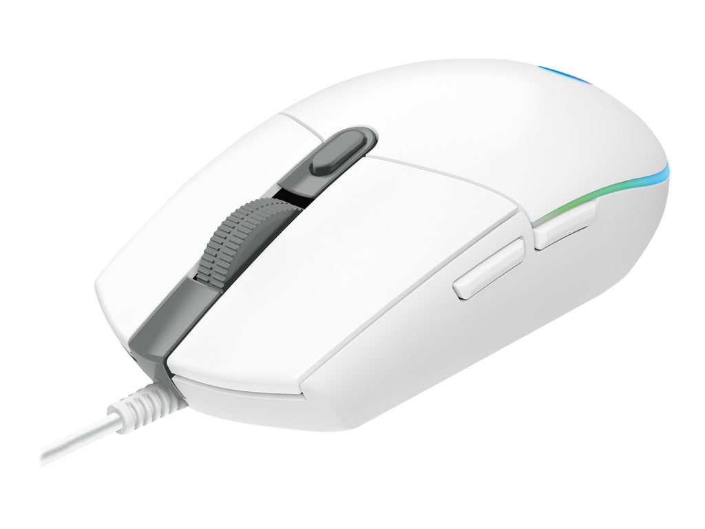 Logitech Gaming Mouse G203 LIGHTSYNC - Ratón - óptico - 6 botones - cableado - USB - blanco