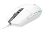 Logitech Gaming Mouse G203 LIGHTSYNC - Ratón - óptico - 6 botones - cableado - USB - blanco