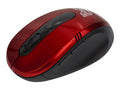 Klip Xtreme KMW-330 Vector - Ratón - ergonómico - óptico - 6 botones - inalámbrico - 2.4 GHz - receptor inalámbrico USB - rojo