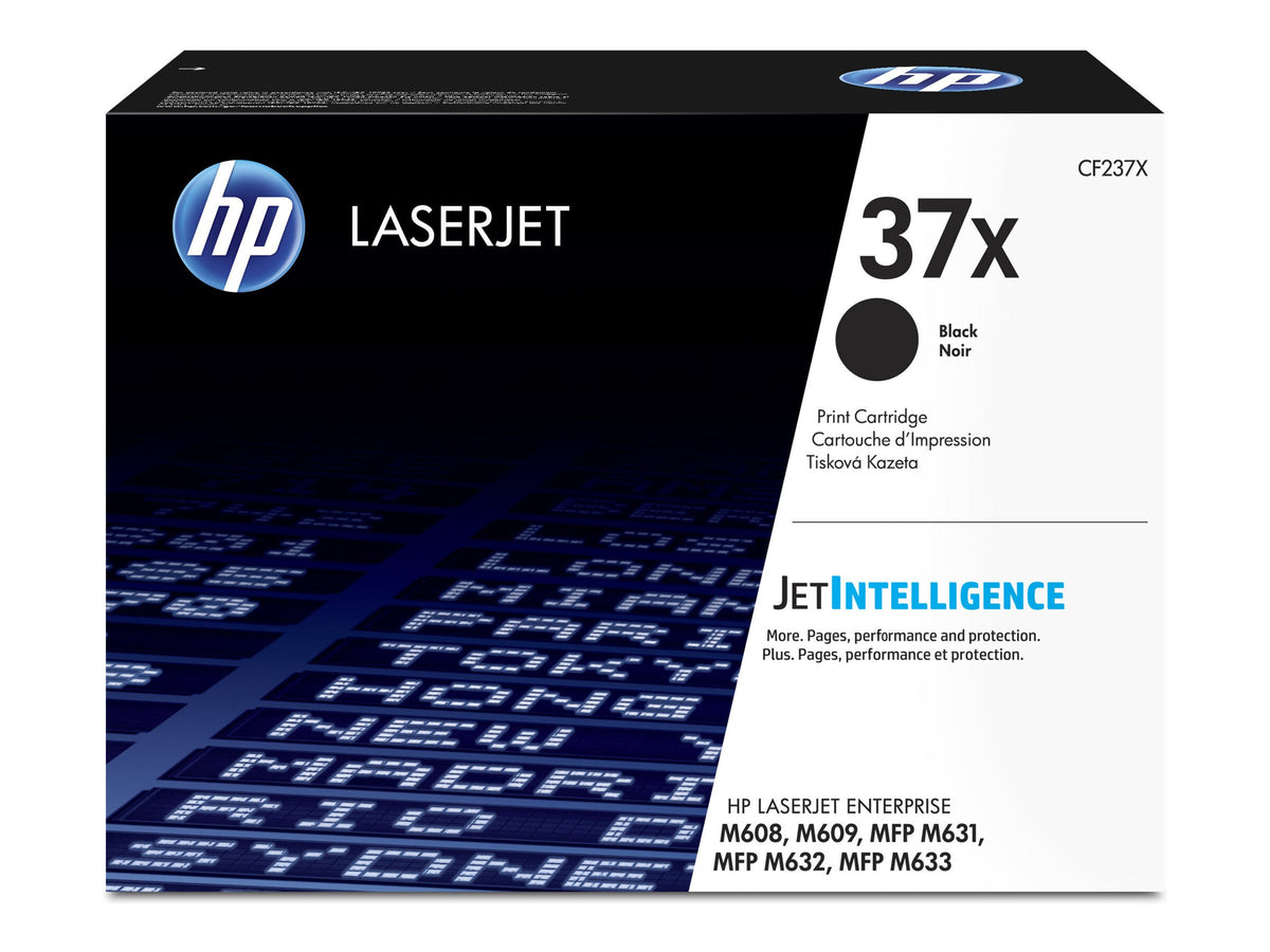 HP 37X - Alto rendimiento - negro - original - LaserJet - cartucho de tóner (CF237X) gobierno de EE. UU. - para LaserJet Enterprise M608, M609, MFP M631, MFP M632, MFP M633