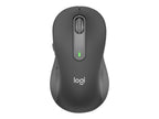 Logitech Signature M650 L - Ratón - tamaño completo - diestro - inalámbrico - 2.4 GHz, Bluetooth - receptor de USB Logitech Logi Bolt - grafito