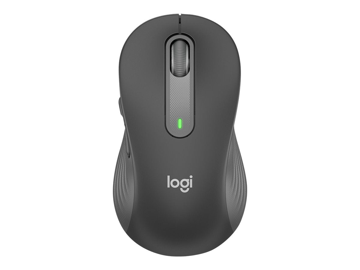Logitech Signature M650 L - Ratón - tamaño completo - diestro - inalámbrico - 2.4 GHz, Bluetooth - receptor de USB Logitech Logi Bolt - grafito