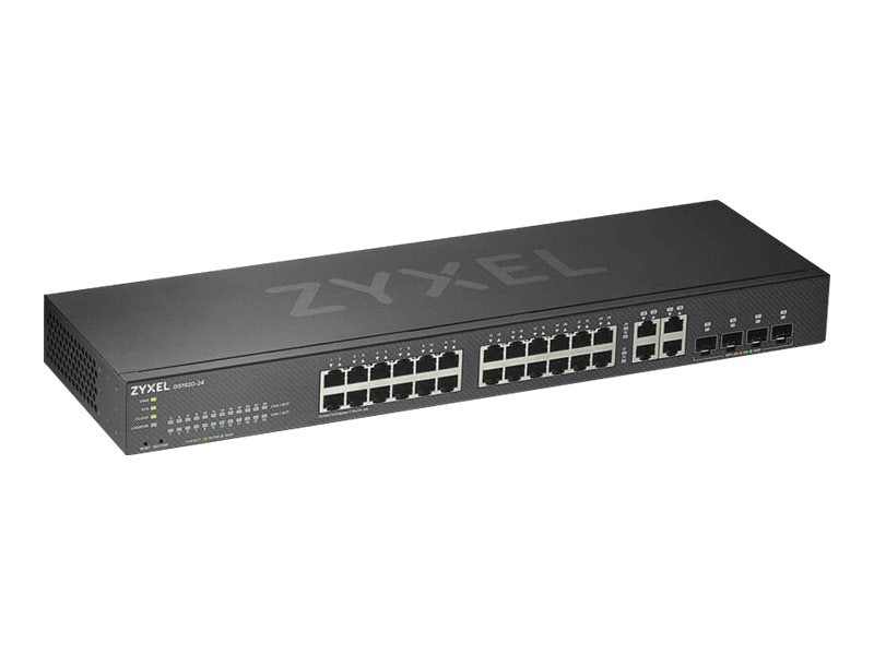 Zyxel GS1920-24v2 - Conmutador - inteligente - 24 x 10/100/1000 + 4 x Gigabit SFP combinado - montaje en rack
