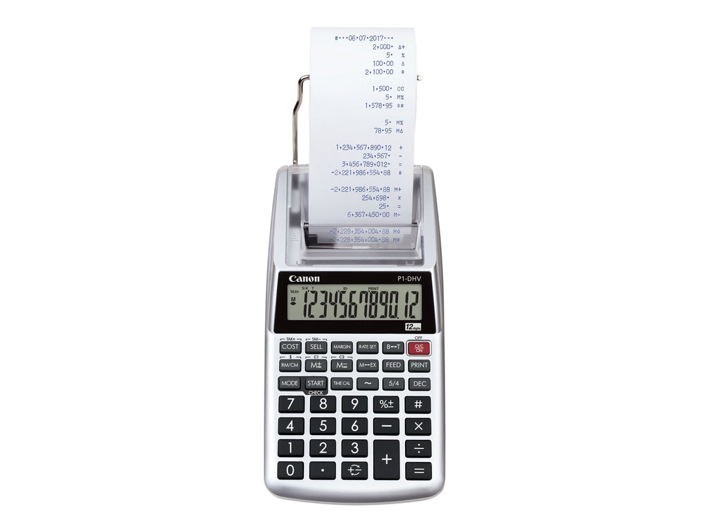 Canon P1-DHV-3 - Calculadora impresora - LCD - batería - plata