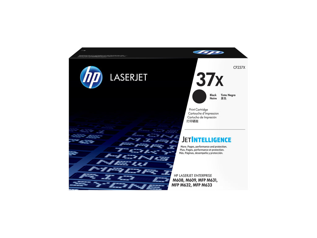 HP 37X - Alto rendimiento - negro - original - LaserJet - cartucho de tóner (CF237X) gobierno de EE. UU. - para LaserJet Enterprise M608, M609, MFP M631, MFP M632, MFP M633