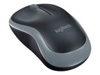 Logitech M185 - Ratón - óptico - 3 botones - inalámbrico - 2.4 GHz - receptor inalámbrico USB - gris vencejo
