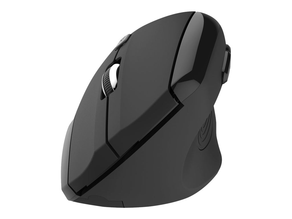 Klip Xtreme EverRest - Ratón vertical - ergonómico - diestro - óptico - 6 botones - inalámbrico - 2.4 GHz - receptor inalámbrico USB