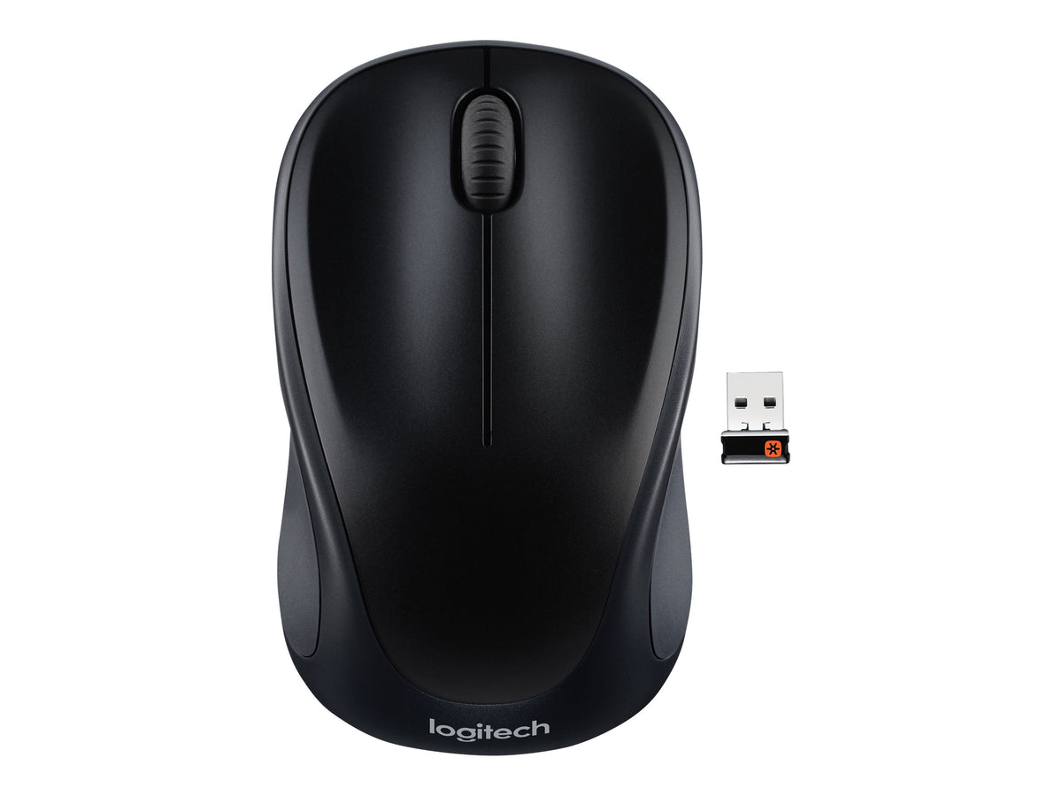 Logitech M317 - Ratón - óptico - inalámbrico - 2.4 GHz - receptor inalámbrico USB - negro