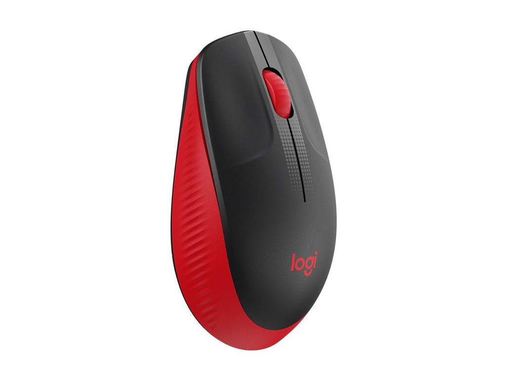 Logitech M190 - Ratón - óptico - 3 botones - inalámbrico - receptor inalámbrico USB - rojo