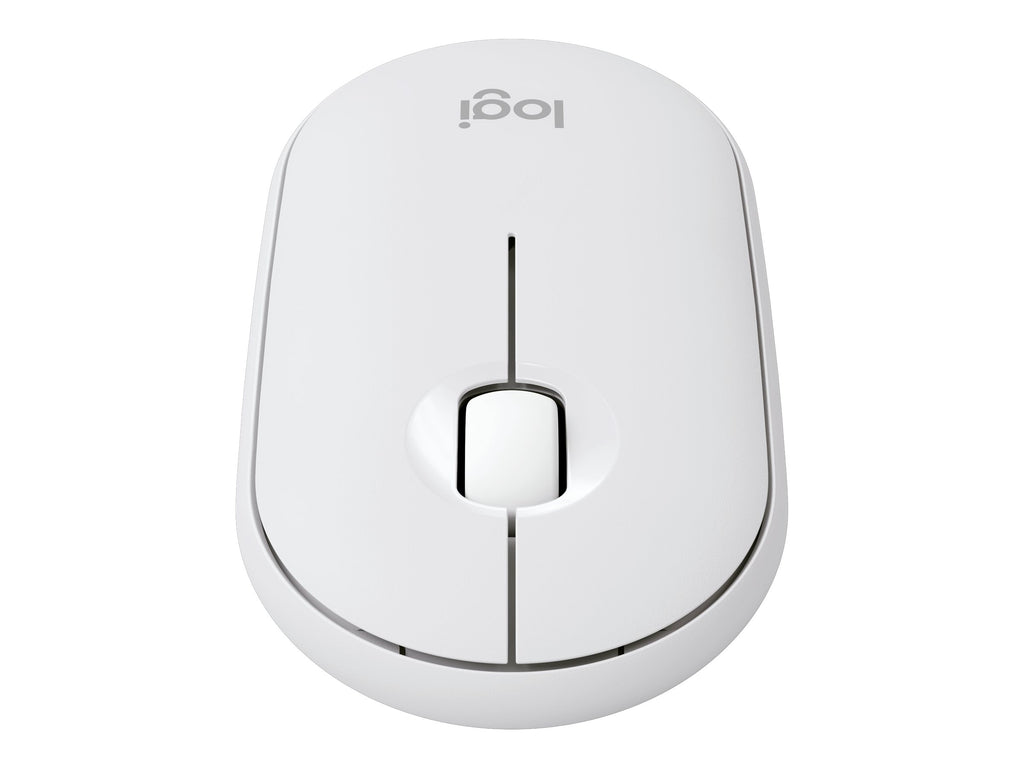Logitech Pebble Mouse 2 M350s - Ratón - óptico - 3 botones - inalámbrico - Bluetooth - blanco