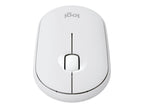 Logitech Pebble Mouse 2 M350s - Ratón - óptico - 3 botones - inalámbrico - Bluetooth - blanco