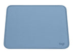 Logitech Studio Series - Alfombrilla de ratón - base de goma antideslizante, fácil deslizamiento, superficie resistente a salpicaduras - gris azulado