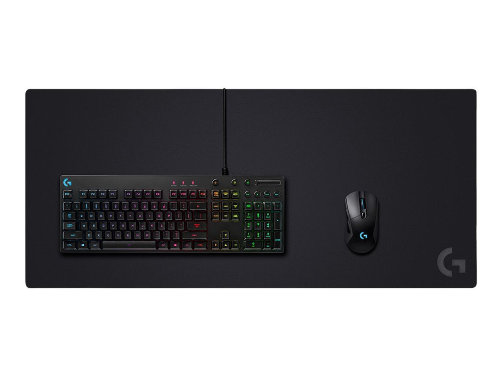 Logitech G G840 Extra Large Gaming Mouse Pad, Optimized for Gaming Sensors, Moderate Surface Friction, Non-Slip Mouse Mat, Mac and PC Gaming Accessories, 900 x 400 x 3 mm; - Alfombrilla de ratón - gaming - talla XL - negro