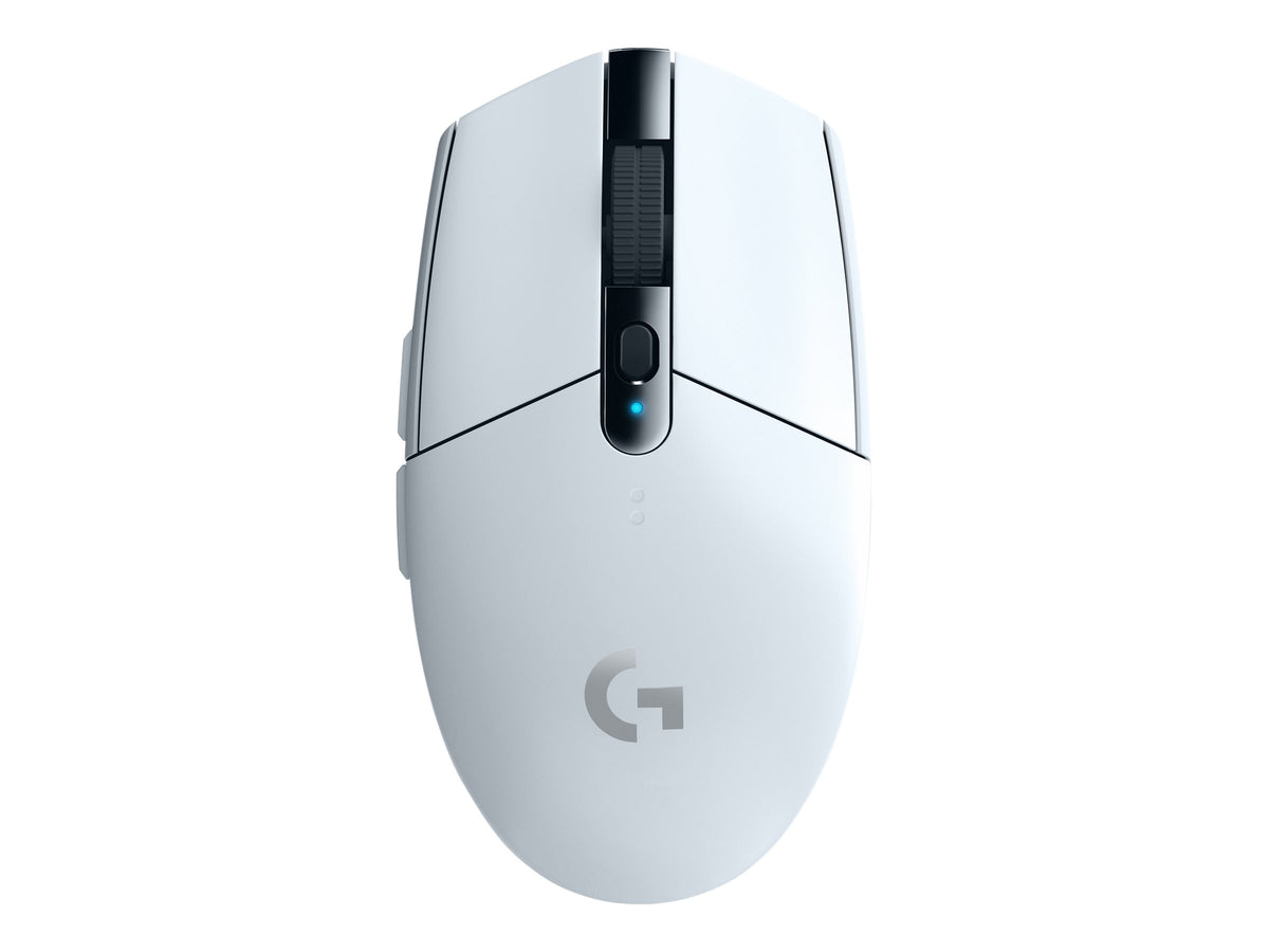 Logitech G G305 - Ratón - óptico - 6 botones - inalámbrico - 2.4 GHz - receptor inalámbrico USB - blanco