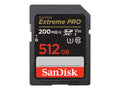 SanDisk Extreme Pro - Tarjeta de memoria flash - 512 GB - Video Class V30 / UHS-I U3 / Class10 - SDXC UHS-I