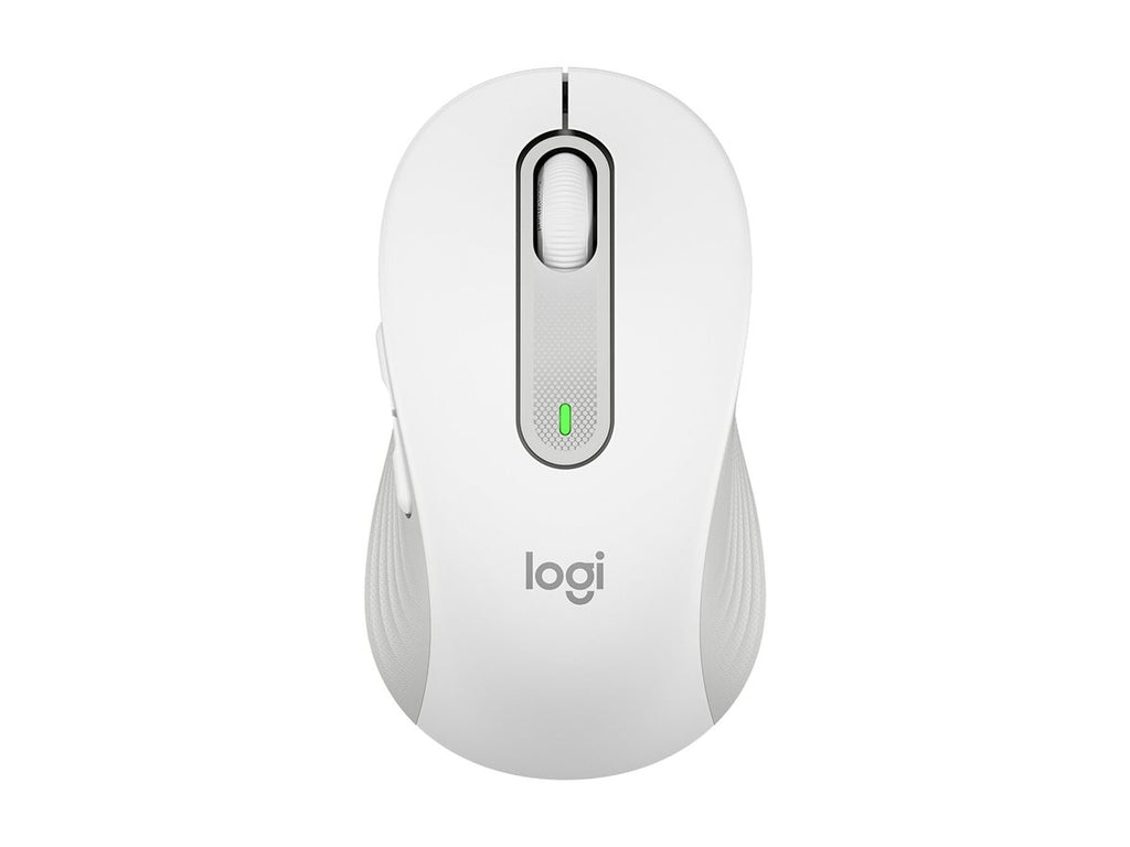Logitech Signature M650 L - Ratón - tamaño grande - óptico - 5 botones - inalámbrico - Bluetooth, 2.4 GHz - receptor de USB Logitech Logi Bolt - blanco hueso