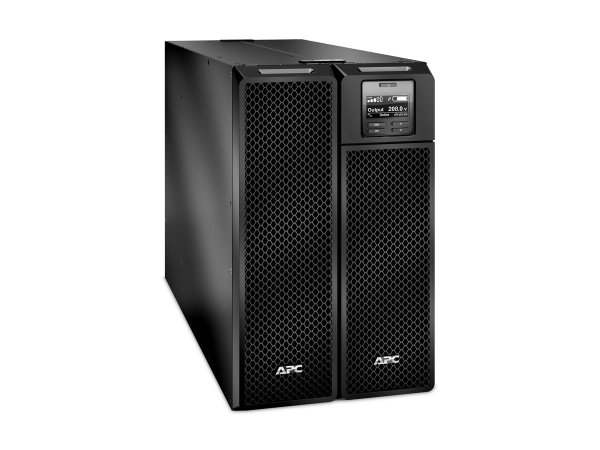 APC Smart-UPS SRT 5000VA - UPS (montaje en rack / externo) - CA 208 V - 4250 vatios - 5000 VA - Ethernet 10/100, USB - conectores de salida: 15 - negro - con Transformador reductor de 208/240 V a 120 V