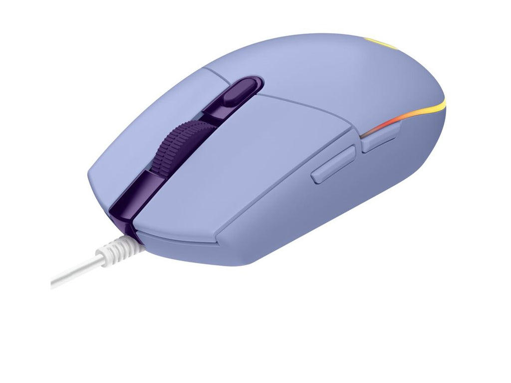 Logitech Gaming Mouse G203 LIGHTSYNC - Ratón - óptico - 6 botones - cableado - USB - lila