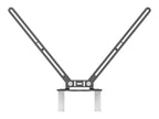 Logitech TV Mount For Video Bars - Montura para cámara - montaje debajo de pantalla, montable encima del monitor - para Logitech Rally Bar All-In-One Video Bar for Midsize Rooms; Room Solution Large
