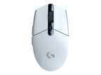 Logitech G G305 - Ratón - óptico - 6 botones - inalámbrico - 2.4 GHz - receptor inalámbrico USB - blanco